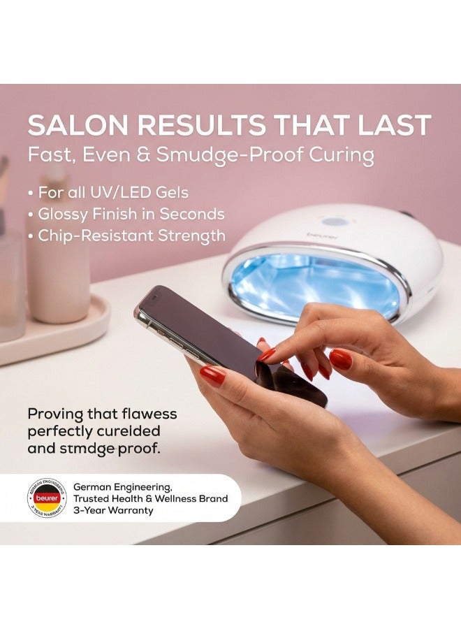 Beurer مجفف أظافر LED/UV | MP48 | أداة احترافية لنمذجة الأظافر الاصطناعية لفن الأظافر الجيليش - Image 2